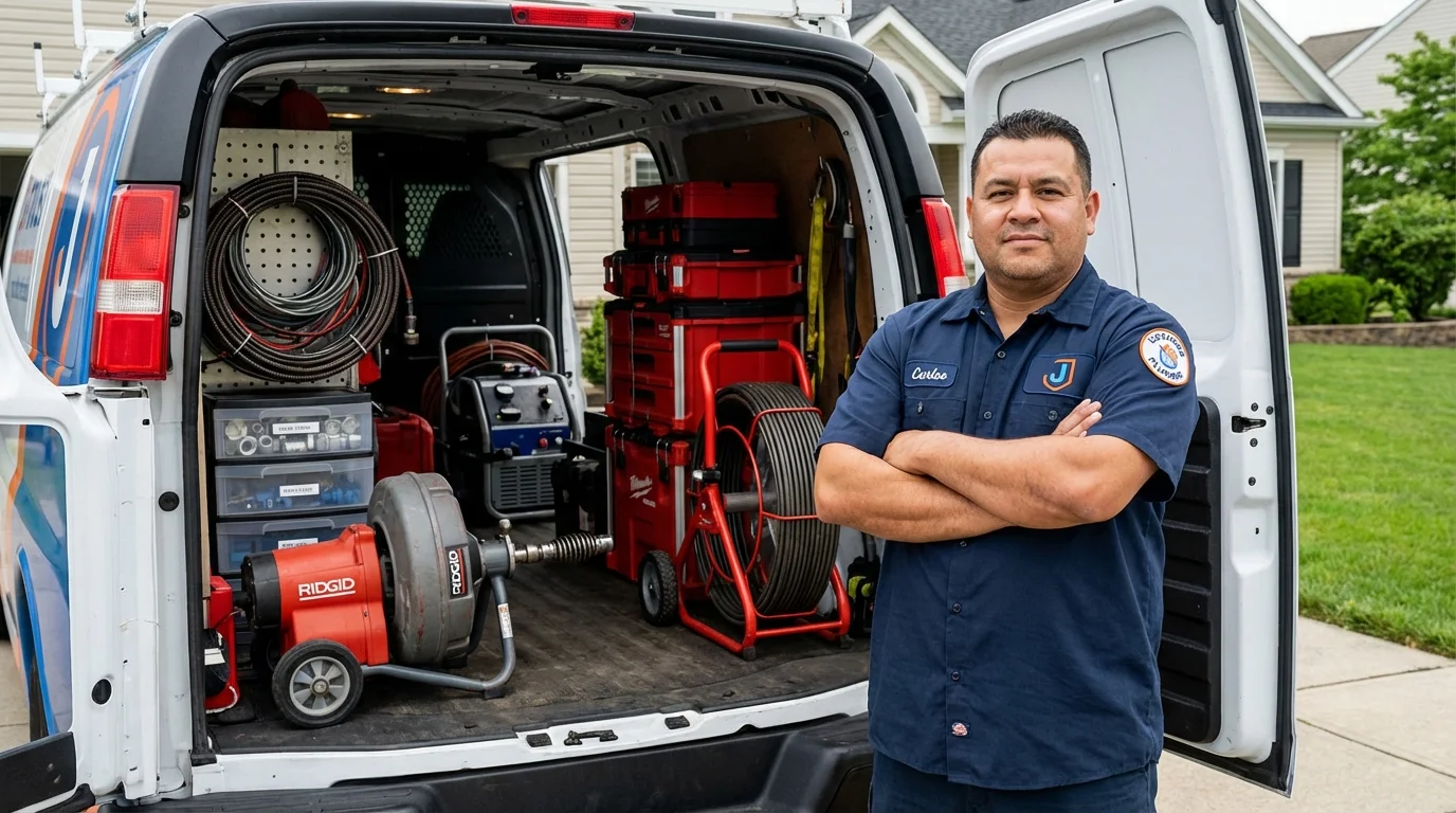 Professional drain cleaning equipment and Johns Plumbing LLC plumber in Billings